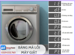Bảng tổng hợp mã lỗi máy giặt các hãng
